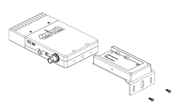 Mounting a Bolt 300 Transmitter with Battery Adapter Plates
