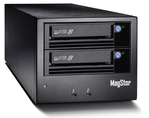 MagStor - DUAL LTO8 12TB Thunderbolt 3 Tape Drive LTO-8