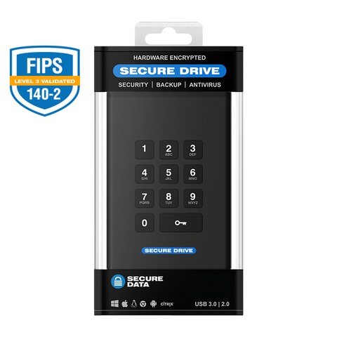 SecureDrive - KP Hardware Encrypted External Portable Drive